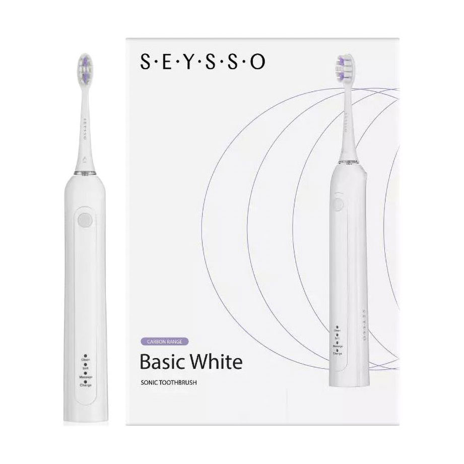 Електрична звукова зубна щітка Seysso Basic White, 1 шт